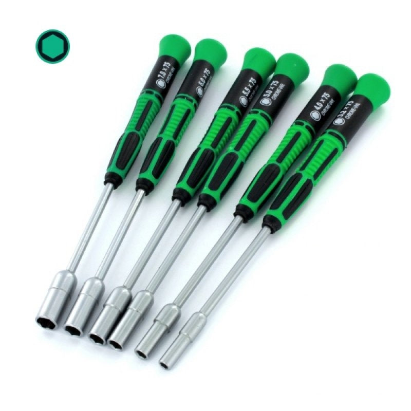 Jeu de 6 tournevis à douille Modelcraft PSD1604