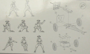 Hat 8158 WWI US 75mm Gun with Crew 1/72