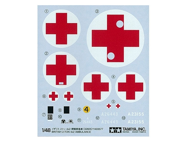 Tamiya 32605 BRITISH 2T 4X2 AMBULANCE 1/48 – zdjęcie 7