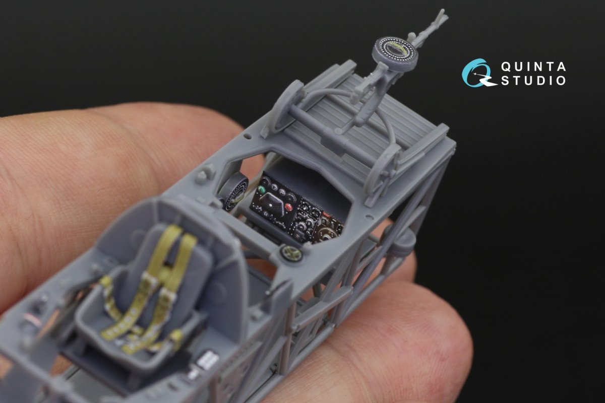 Intérieur imprimé en 3D et coloré sur papier décalcomanie Quinta Studio QD48256 Swordfish Mk.II (Tamiya) 1/48 – immagine 7