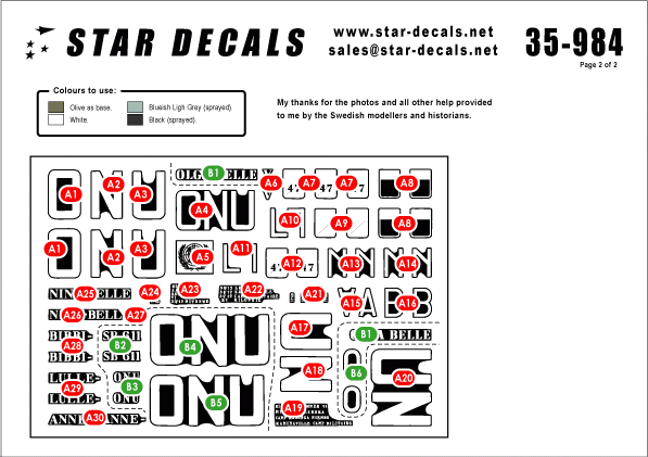 Star Decals 35-984 Crise du Congo 1 1/35 – immagine 2
