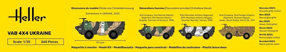 Heller 57130 VAB 4X4 Ukraine - Kit de démarrage 1/35 – image 5