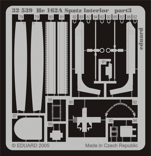 Intérieur du He 162A Spatz Eduard 32539 au 1/32 REVELL – Bild 2
