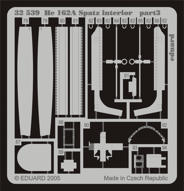 Intérieur du He 162A Spatz Eduard 32539 au 1/32 REVELL – Bild 2