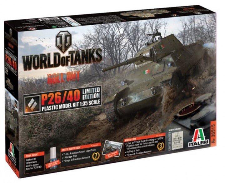 Italeri 36515 World of Tanks - P26/40 Édition Limitée 1/35