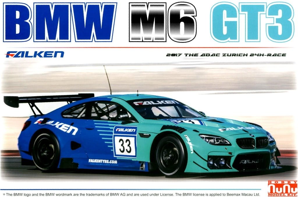 NuNu PN24002 BMW M6 GT3 2017 L'ADAC ZURICH 24H-RACE 1/24