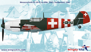 Maquette Wingsy D5-12 Chasseur de l&amp;#39;armée de l&amp;#39;air suisse MESSERSCHMITT Bf 109 E-3a 1/48 – Bild 15