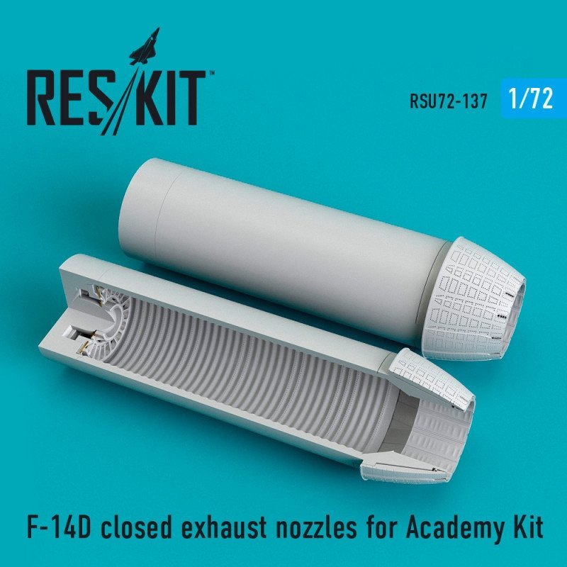 RESKIT RSU72-0137 Buses d&amp;#39;échappement fermées pour F-14D Tomcat (échelle 1/72) - Academy