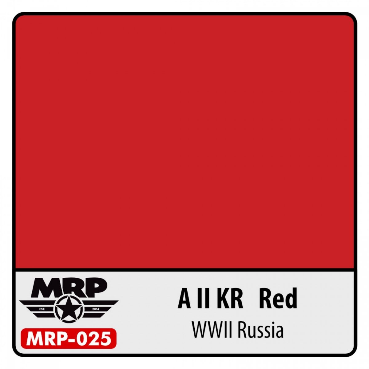 Peinture MR. Paint MRP-025 A II KR Rouge Seconde Guerre mondiale Russie 30 ml