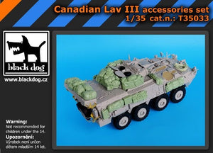 Ensemble d&amp;#39;accessoires Black Dog T35033 Lav III canadien 1/35
