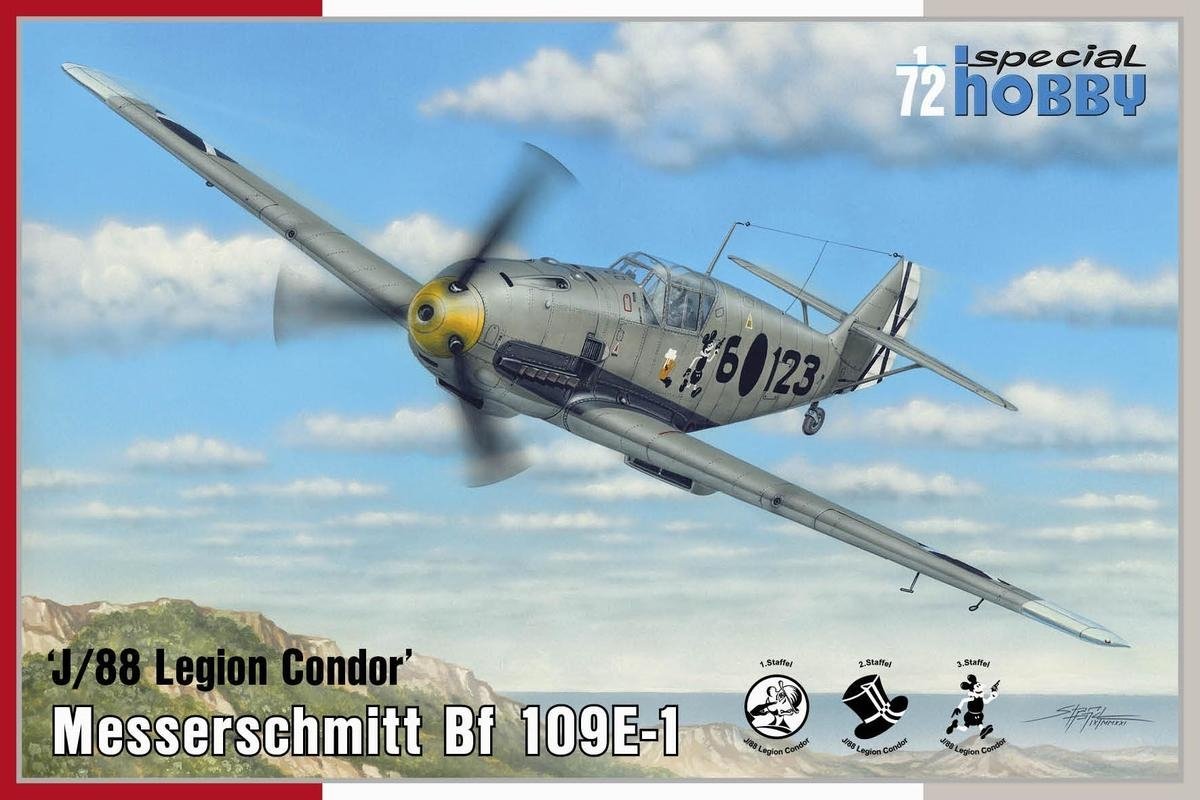 Special Hobby 72459 Messerschmitt Bf 109E-1 'J/88 Légion Condor' 1/72