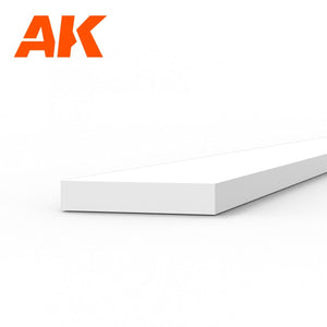 AK Interactive AK6517 BANDES 0,75 X 4,00 X 350MM – BANDE DE STYRÈNE – (10 UNITÉS) – immagine 2