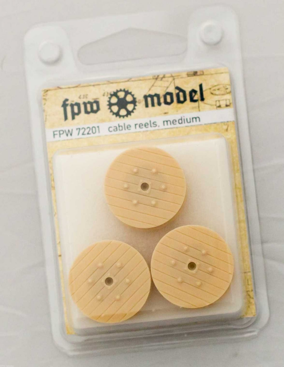 Bobines de câble FPW modèle 72201, taille moyenne, sans câbles (3 pièces) 1/72