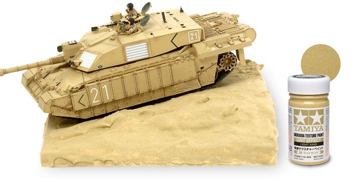 Peinture texturée pour diorama Tamiya 87110 (effet grain, sable clair) – Bild 2