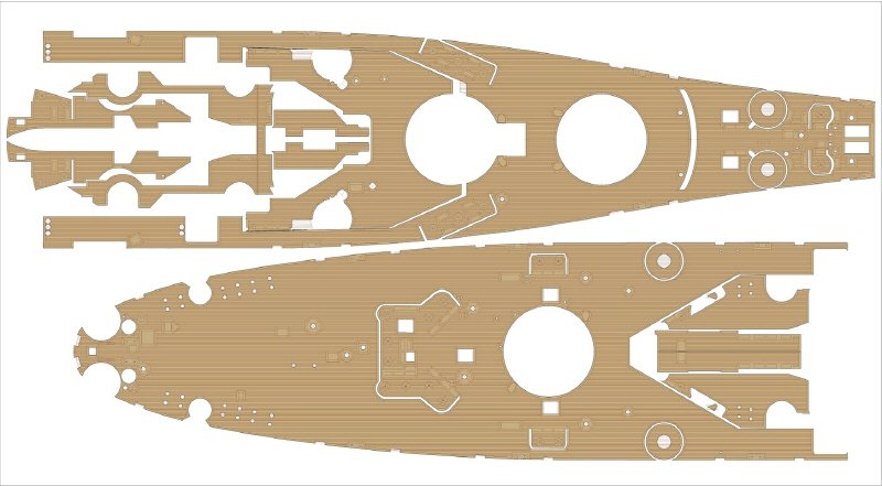 Pontos 35026FN USS BB-63 Missouri 1945 Kit de détails (Pont en bois teinté teck) (1/350) – immagine 11