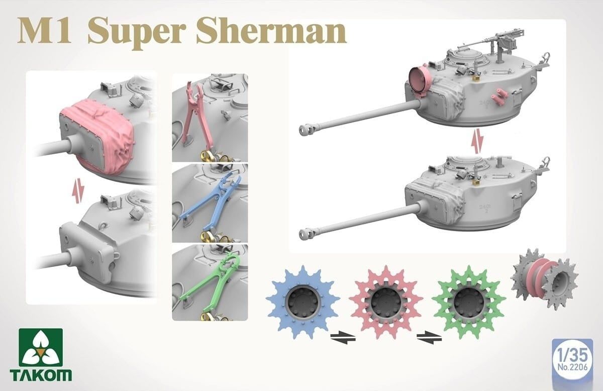 Takom 2206 M1 Super Sherman 1/35  – image 4