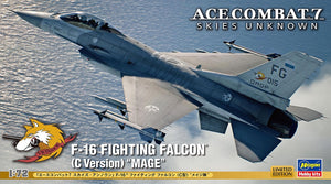 Hasegawa SP610 Ace Combat 7 Skies Unknown F-16 Fighting Falcon (Version C) Mage 1/72