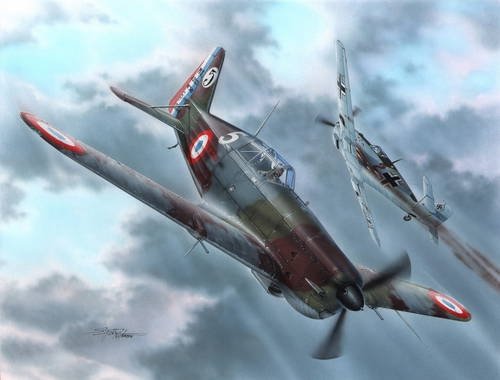 Azur A111 Morane-Saulnier MS-406C.1 Czechoslovak Polish Pilots (1/72)