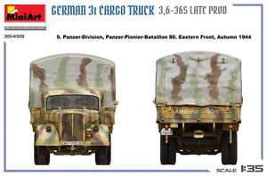 MiniArt 35459 Camion cargo allemand 3 tonnes, production tardive, échelle 1/35 – imagen 14