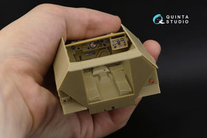 Intérieur imprimé en 3D et coloré sur papier décalcomanie pour la famille SD.KFZ.251 de Quinta Studio QD35050 (Tamiya) au 1/35 – Bild 3