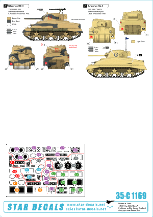 Star Decals 35-C1169 Sherman Mk II, première production de 1942, échelle 1/35 – image 2