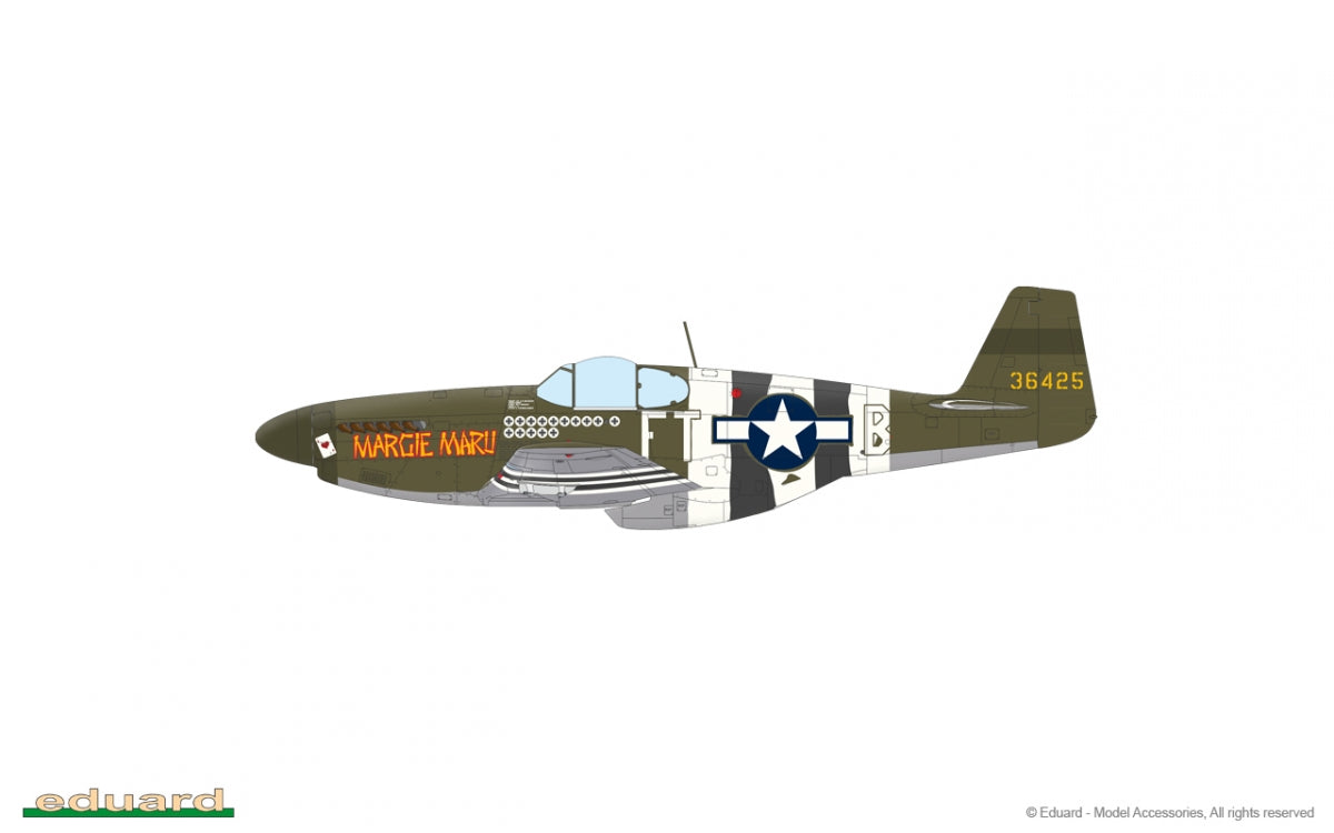 Eduard 11181 OVERLORD : MUSTANGS DU JOUR J / COMBINAISON DOUBLE P-51B MUSTANG 1/48 – image 10