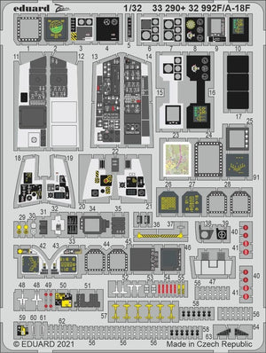 Intérieur Eduard 32992 F/ A-18F REVELL 1/32