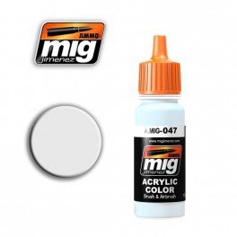 Munitions de Mig Jimenez 0047 Blanc satiné