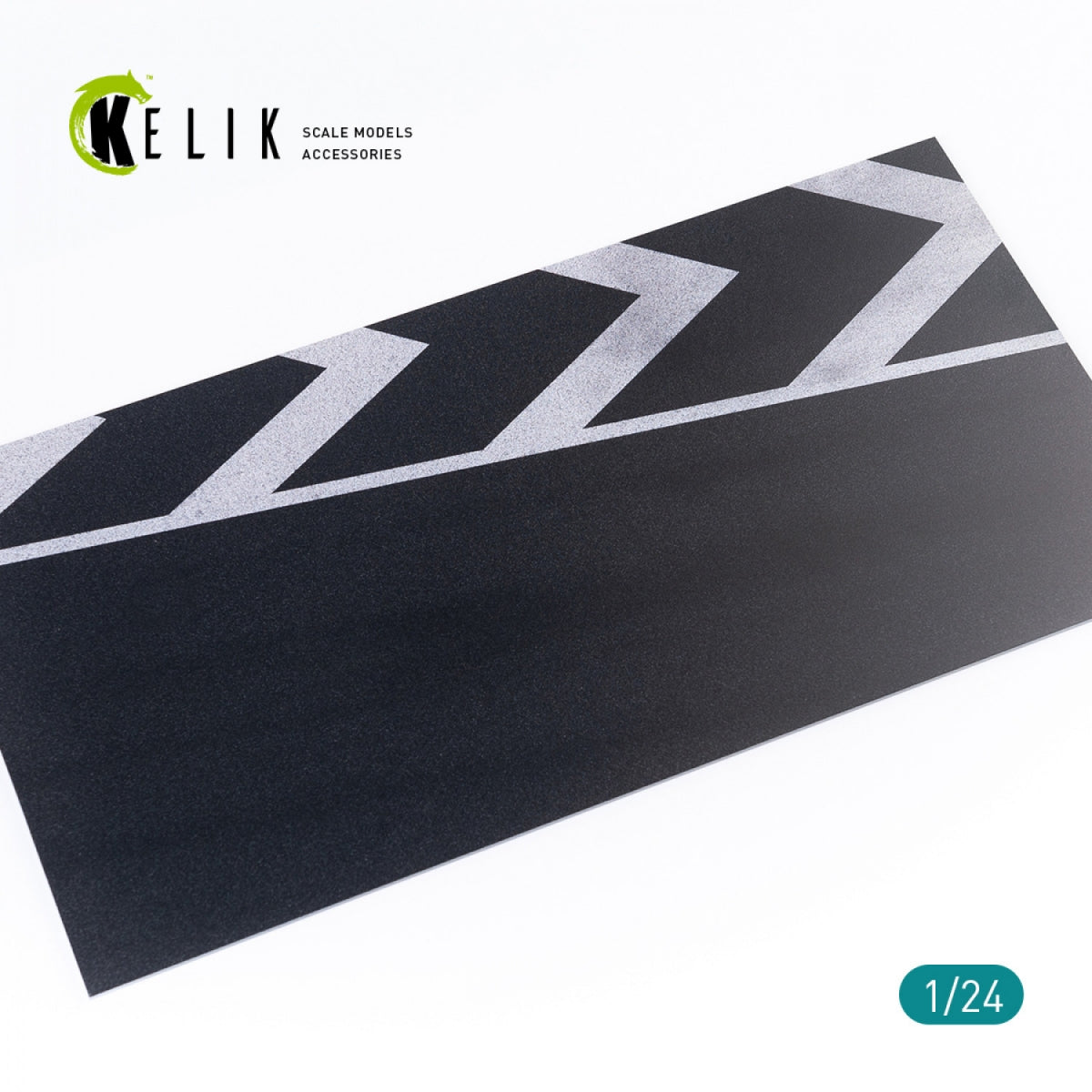 KELIK KS24001 SOCLE DE CIRCUIT ROUTE EN ASPHALTE - ACRYLIQUE 3 MM (180 X 357 MM) 1/24