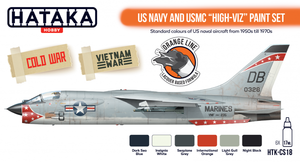 Hataka HTK-CS18 ORANGE LINE – Kit de peinture haute visibilité pour l&amp;#39;US Navy et l&amp;#39;USMC (6 x 17 ml) – image 2