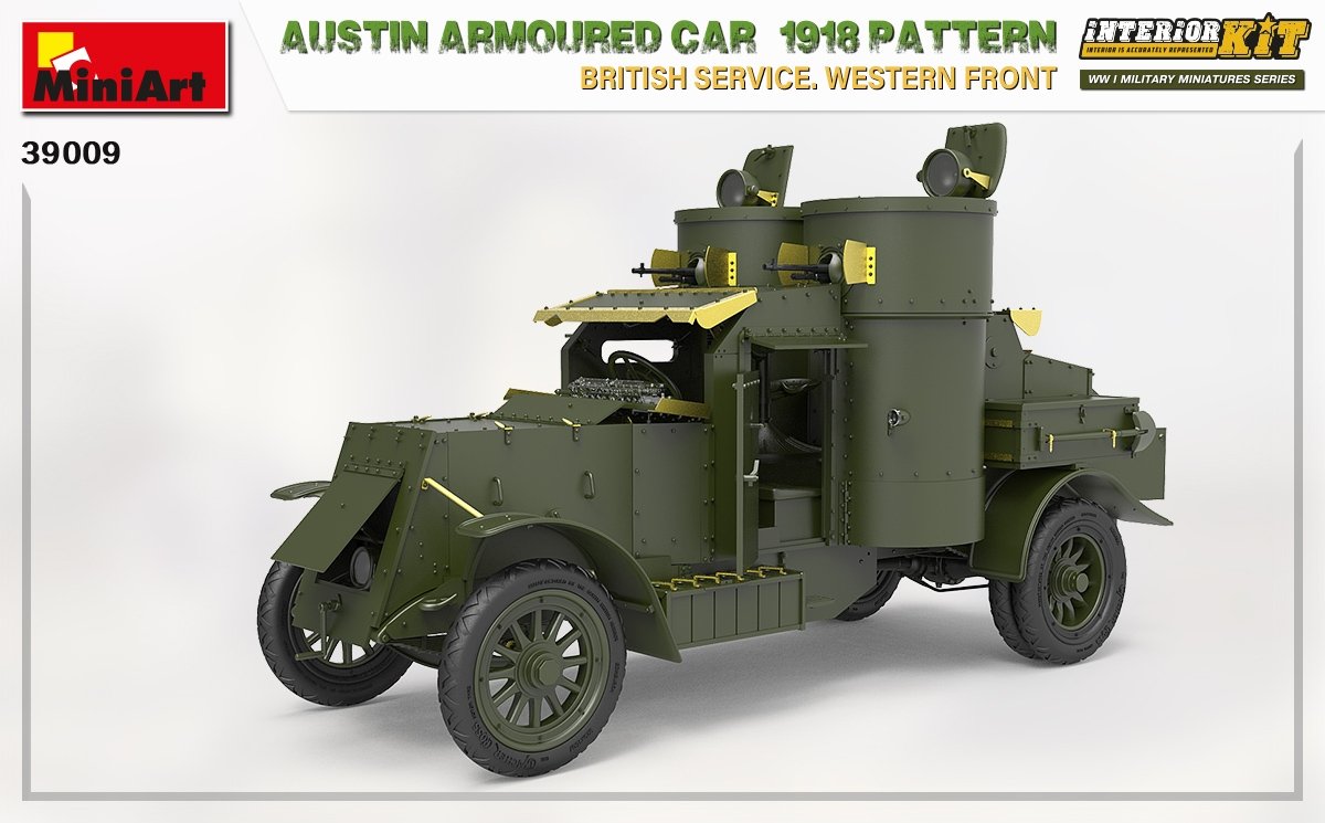 Miniart 39009 Voiture blindée Austin modèle 1918. Service britannique. Front de l&amp;#39;Ouest. Maquette intérieure 1/35 – immagine 5