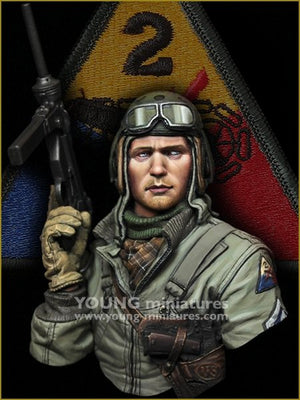 Young Miniatures YM1881 Équipage de char américain Seconde Guerre mondiale HELL ON WHEELS 1/10