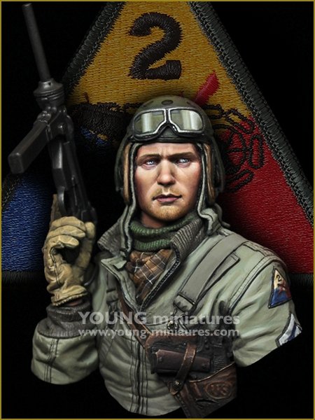 Young Miniatures YM1881 Équipage de char américain Seconde Guerre mondiale HELL ON WHEELS 1/10