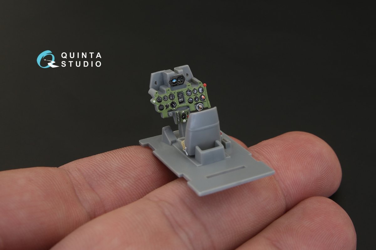 Intérieur imprimé en 3D et coloré sur papier décalcomanie Quinta Studio QD48102 A6M2 (pour kit Hasegawa) 1/48 – image 9