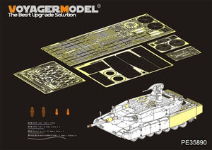 Maquette Voyager PE35890 Leopard 2A4 Revolution 1 MBT allemand moderne (modèle de base pour TIGER 1/35)