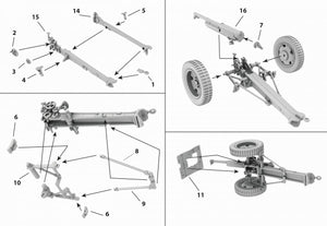 Premier à combattre PL045 Canon de campagne polonais SCHNEIDER modèle 1897 de 75 mm sur roues DS (1/72)  – immagine 3
