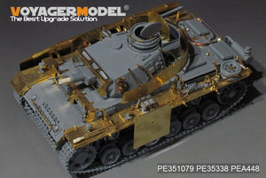 Maquette Voyager PE351079A Char allemand Pz.KPfw.III Ausf.N de base (version A sans munitions incluses) (pour TAKOM 8005) 1/35 – Bild 2