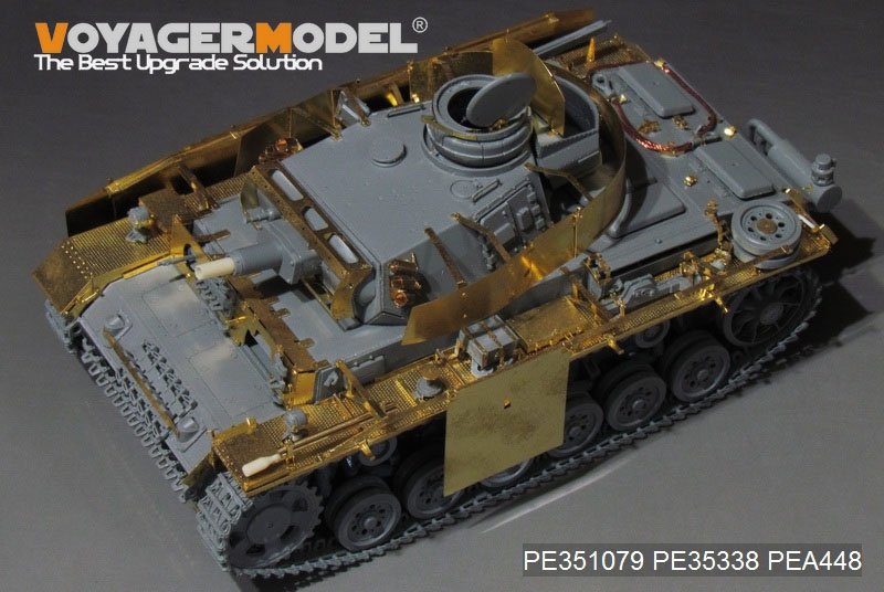 Maquette Voyager PE351079A Char allemand Pz.KPfw.III Ausf.N de base (version A sans munitions incluses) (pour TAKOM 8005) 1/35 – Bild 2