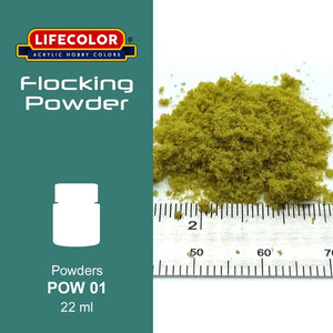Poudre de flocage Lifecolor POW01 Vert germe 22 ml