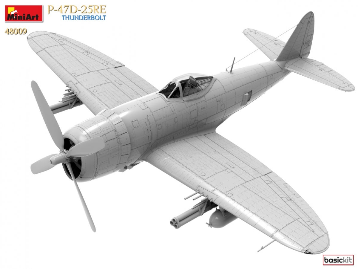MiniArt 48009 P-47D-25RE THUNDERBOLT. KIT DE BASE 1/48  – immagine 7