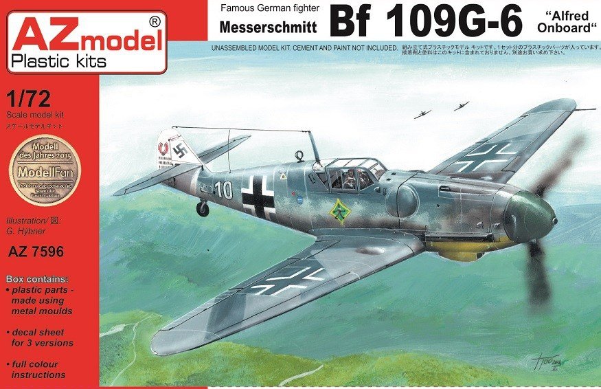 Maquette AZ AZ7596 Bf 109G-6 Alfred Onboard (1/72)