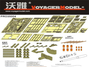 Maquette Voyager PRO35004 Char allemand Tiger I de la Seconde Guerre mondiale, production début/milieu/fin, échelle 1/35