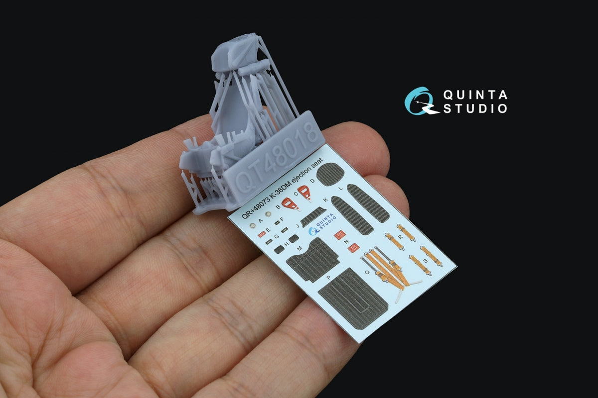 Quinta Studio QR+48073 Siège éjectable K-36DM (première version) (pour Su-17M3/M4/UM3/22, Su-24, MiG-29 9-12 Premiers appareils) (Toutes les maquettes) 1/48 – image 2
