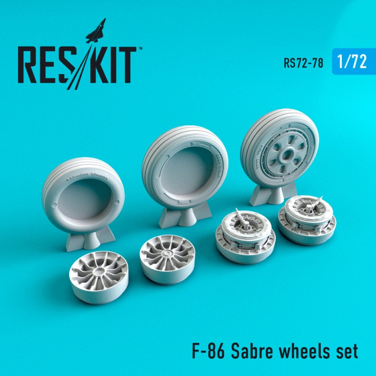 RESKIT RS72-0078 F-86 « SABER » JEU DE ROUES 1/72