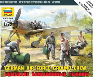 Zvezda 6188 Personnel au sol de l&amp;#39;armée de l&amp;#39;air allemande 1/72