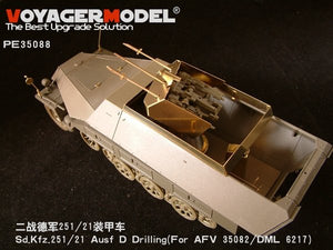Voyager modèle PE35088 Sd.Kfz. 251/21 Ausf. D Kit de mise à jour &amp;quot;Forage&amp;quot; 1/35 – imagen 3