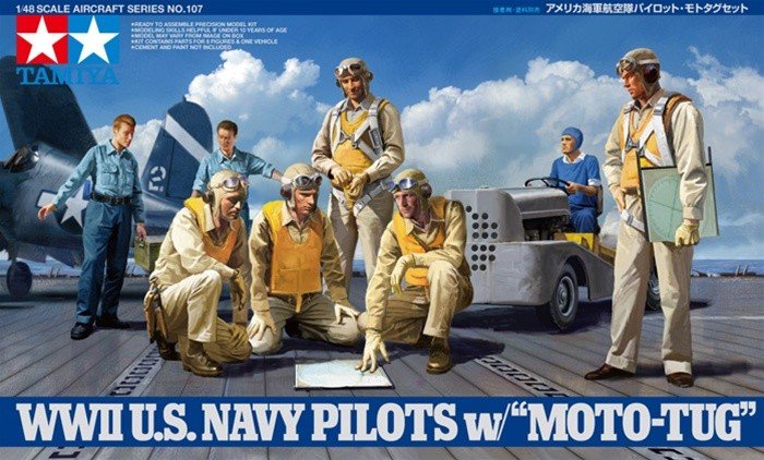 Figurines de pilotes de l'US Navy Tamiya 61107 - NOUVELLE SORTIE (1/48)