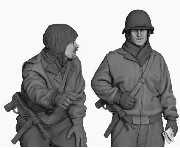 Panzer Art FI35-140 Tankistes de l&amp;#39;armée américaine dans les Ardennes, set 1/35 – immagine 2