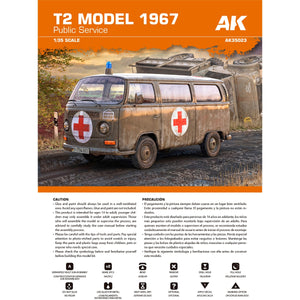 AK Interactive AK35023 T2 MODÈLE 1967 SERVICE PUBLIC 1/35 – imagen 8