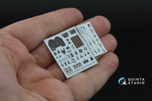 Intérieur imprimé en 3D et coloré sur papier décalcomanie Quinta Studio QD48533 P-51B/C Mustang Early (Eduard) 1/48 – immagine 8